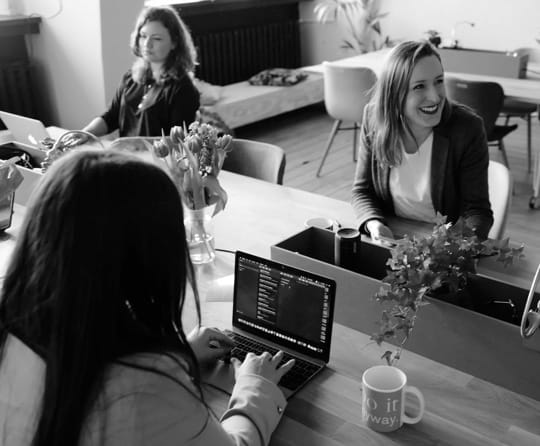 Women on their laptops